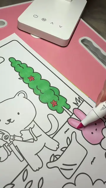 Mi terapia es colorear con marcadores y ver documentales 😍🫟🖌️🖼️🧸 #coloring 