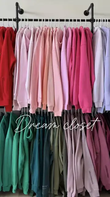 POV: your closet finally looks like the Pinterest board you’ve been saving for y