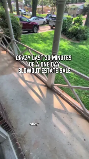 (Part 1) 90% off and all furniture only $5 during the last 30 minutes of this cr