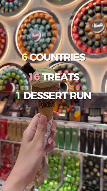 Six countries, 16 treats, one very full dessert run 🌏🍰 From Italy to Thailand,