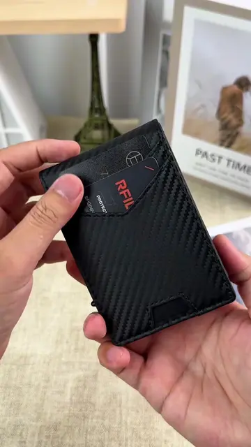 Compact minimalist bifold wallets integrate money clips#fyp #fypシ #fypシ゚viral #t