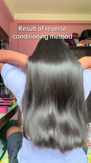 Result of reverse conditioning method #haircare #fypシ #reverse #conditioner 