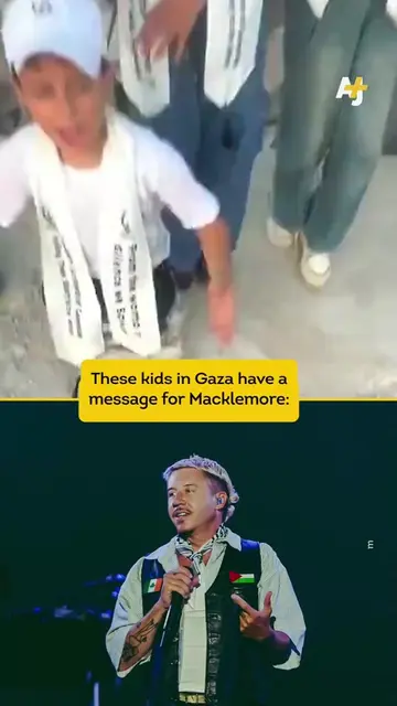 Palestinian children in Gaza have a message for Macklemore after he was dropped 
