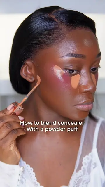 Blending your concealer with a dry powder puff is a game changer, try it and let