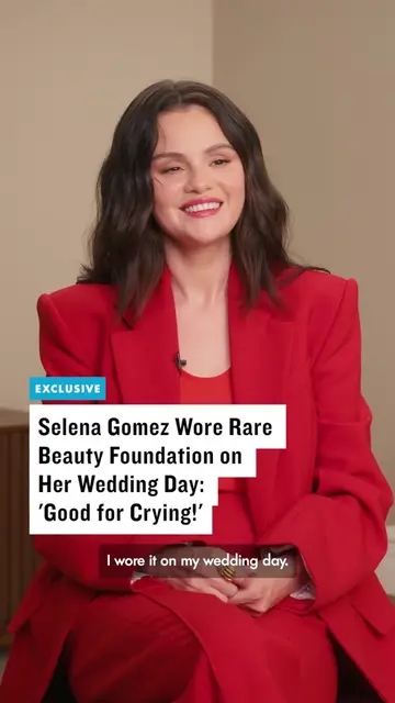 Wedding day tears were no match for #SelenaGomez’s #RareBeauty foundation. Watch