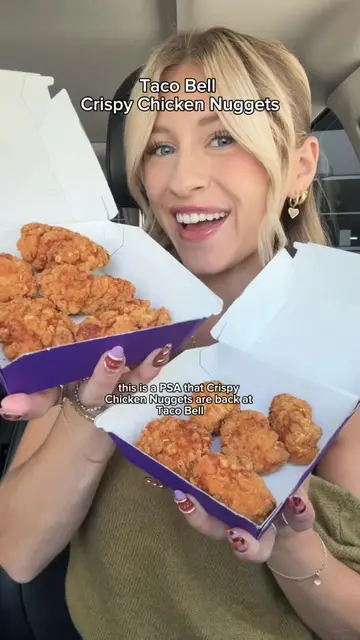 Going Crazy Crispy Chicken Nuggets @tacobell ! 🍗✨ And yes, they’re just as cris