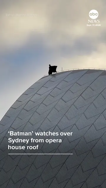 Sydney briefly turned into Gotham City when multiple sightings of a person dress