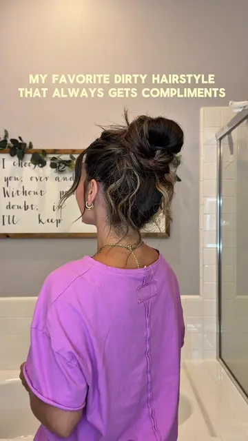 never fails me 🙂‍↔️ #updohairstyle #dirtyhairstyle #hairtutorial #hairtok #easy
