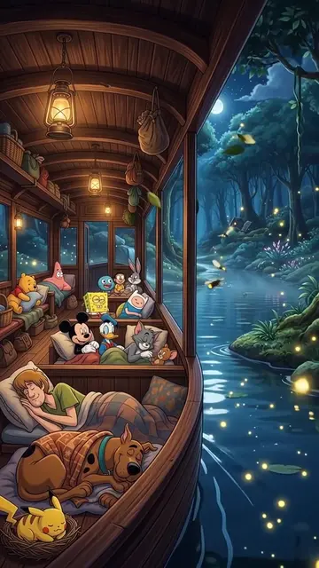 What if your childhood memories became a wallpaper? 🌙✨ Imagine your favorite ch