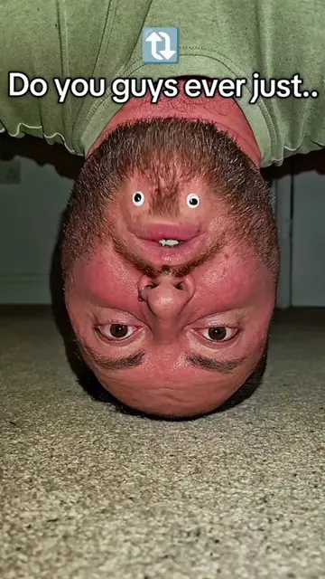 UPSIDE DOWN SPONGEBOB CHINFACE #spongebob #upsidedown #funnymemes #memes #fyp 