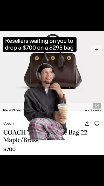 @Coach works hard……these resellers work even harder 👀…. Bag is out of stock…now