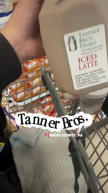 A HALF GALLON of homemade iced lattes?! ☕️🤯 Tanner Bros. in Bucks County, PA is