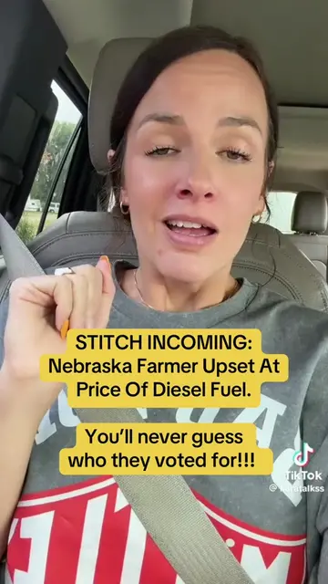 Nebraska farmer shocked at the record high price of diesel fuel. I wonder who co