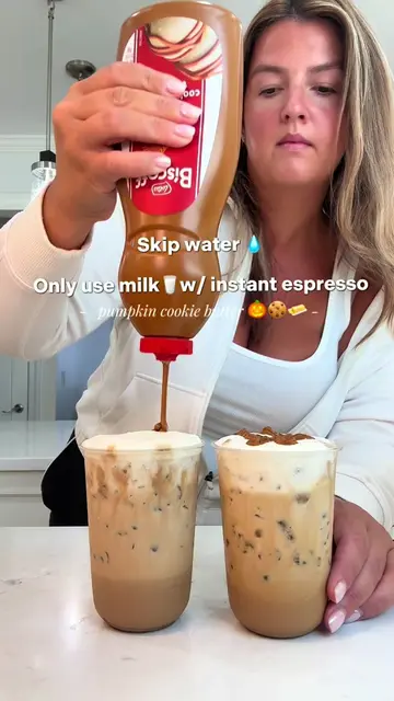 Skip water and only add milk to your instant espresso lattes! Game changer! No m