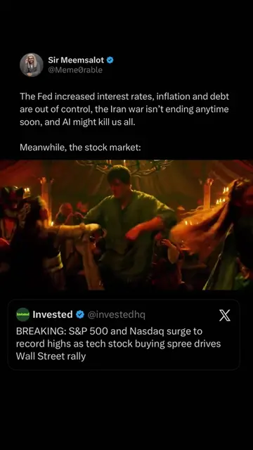 Nothing is cooperating with the doom narrative 📈 The Fed raised rates Wednesday