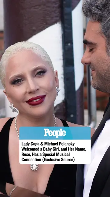 #LadyGaga is a girl mom! 🩷 The musician and her fiancé #MichaelPolansky welcome