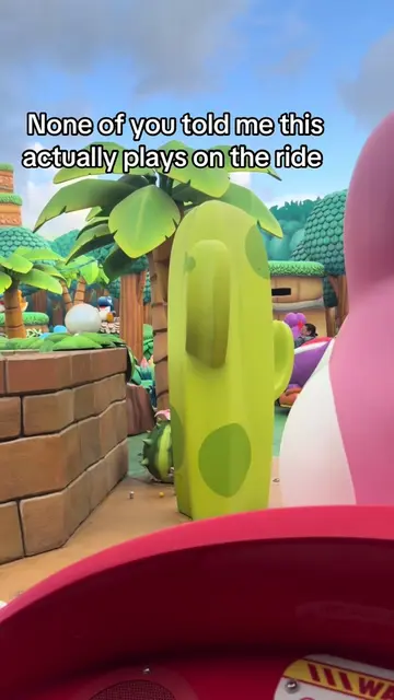 Pink Yoshi on the first try! 🤪 #nintendoworld #epicuniverse 