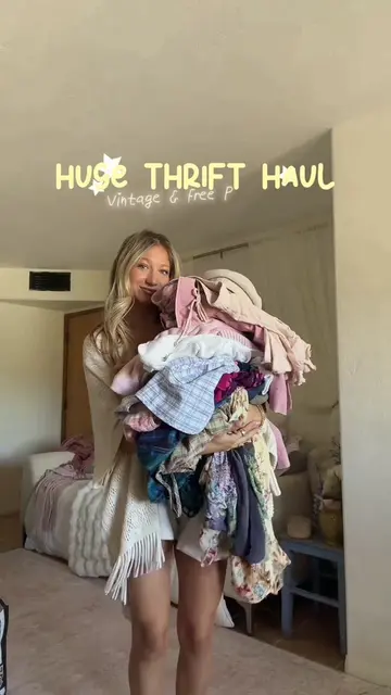 Some of my favorite finds for fall!!! 🍂🙈✨ #thrift #vintagefashion #thrifthaul 