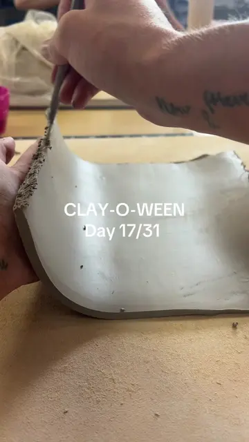 CLAY-O-WEEN 🧌Day 17/31 🪄 I’ve been wanting to incorporate sculpture/hand build