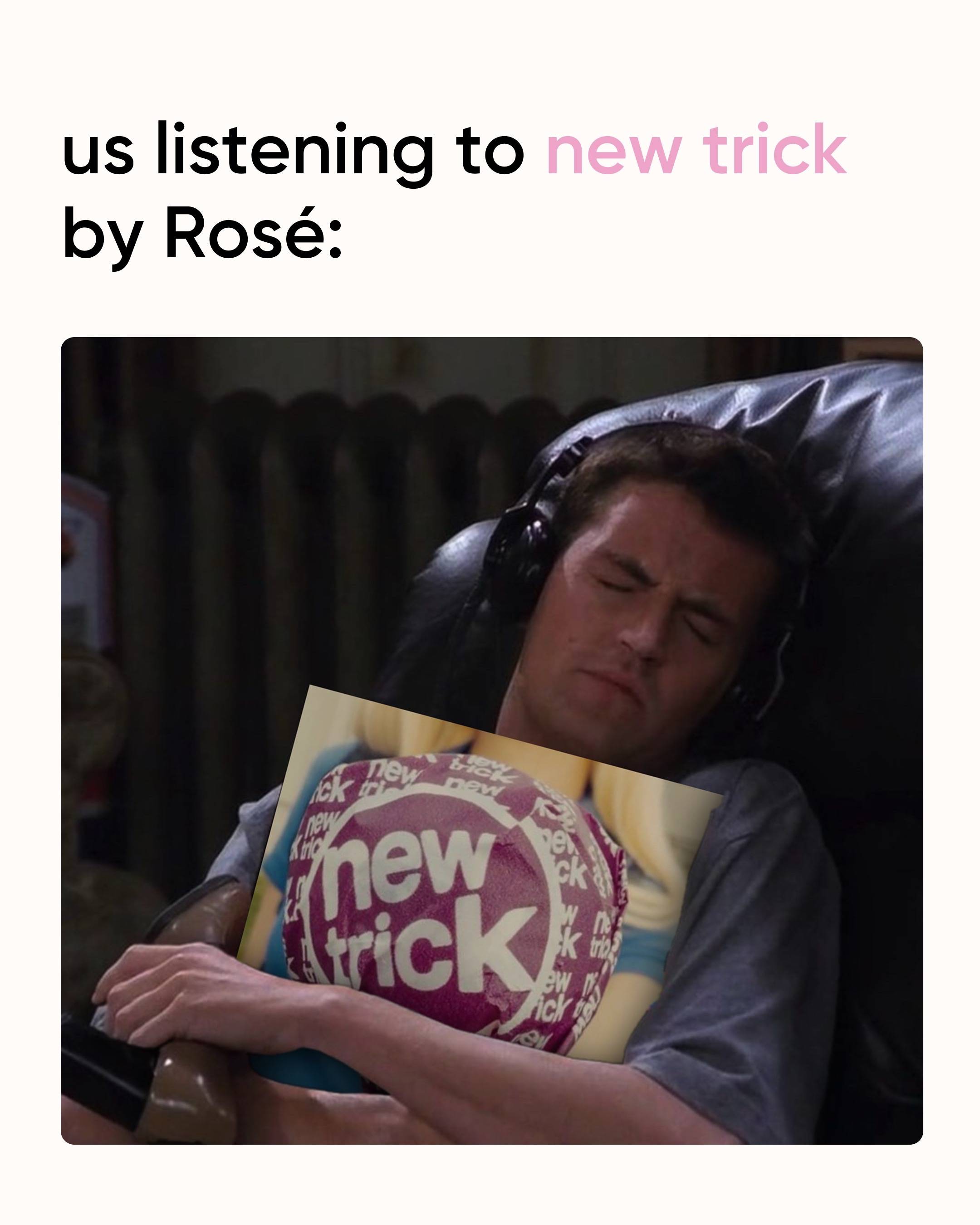 sorry we’re busy streaming Rosé 💅 #newtrick #rosé #blackpink 