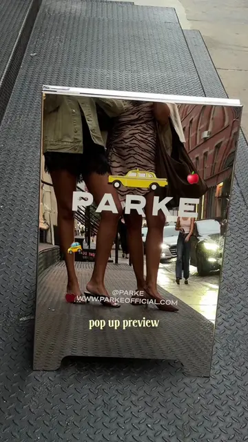 @Parke pop up preview🚕🍎  open Sept 18-27 at  📍21 Greene st the new fall colle
