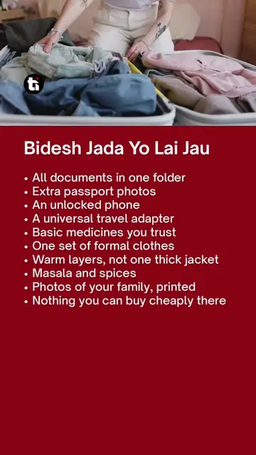 Everyone overpacks clothes and underpacks documents. Layers beat one heavy jacke
