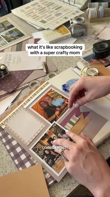 our ideas always bounce off of each other so well I love it 🥹  scrapbook kit fr