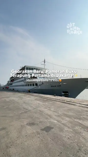 Sensasi hunting buku di atas kapal terapung 🌊📚✨ Pengalaman belanja buku yang b