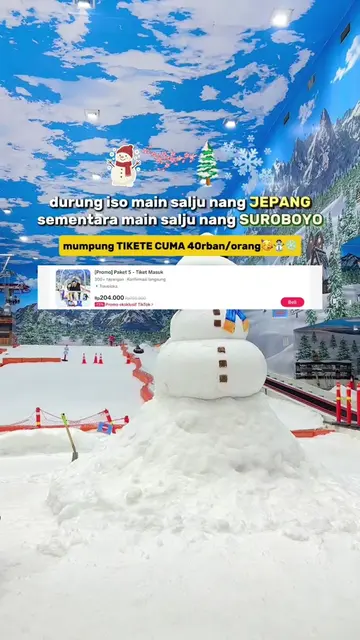 ❗️DISKON 73% CUMA 40RBAN PROMO TRANS SNOW WORLD SURABAYAA😱❗️  link tutorial nuk