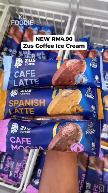 New Zus Coffee X Farm Fresh Ice Cream @ RM4.90 🥛 Spanish Latte 🍫 Cafe Mocha ☕️
