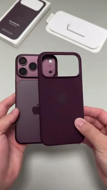 New burgundy Silicone Case for iPhone 18 Pro Max 🍒#iphonecase #phonecase #iphon