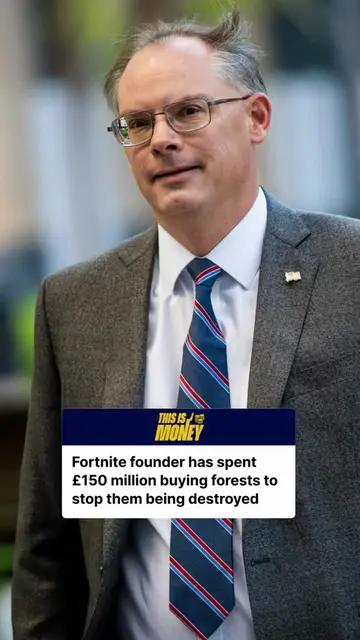 Fortnite founder Tim Sweeney has spent around £150 million buying forests to sto