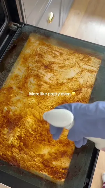 How to clean your oven glass #cleaninghacks #CleanTok #cleaningmotivaton #cleanw
