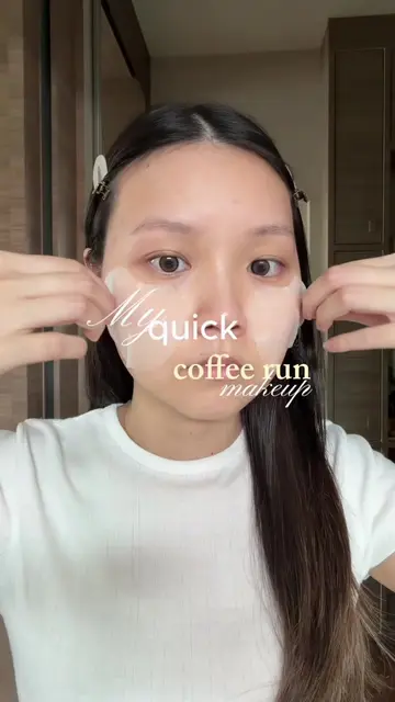 My quick coffee run makeup☕️✨| ลุคง่ายๆไวๆ แมคอัพไม่กี่ชิ้นแต่งานผิวโกล์ว #quick
