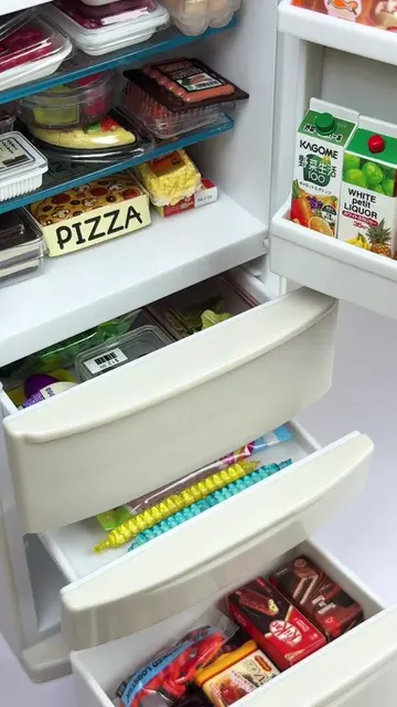 🥰 A Tiny Fridge Packed ✨ With the Cutest Mini Foods! 🧊🥹 #Miniature #TinyFridg