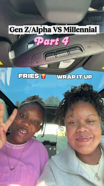 Gen Z/Alpha VS Millennial pt. 4! When I send you 🍟 just know it’s time to wrap 