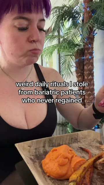 Ritual 1: I put my fork down between bites. I used to eat like somebody was abou