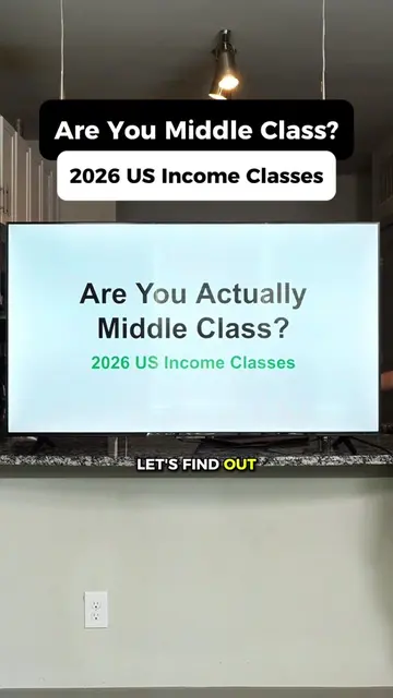 2026 US Income Classes. Where Do You Fall? These household income ranges show wh