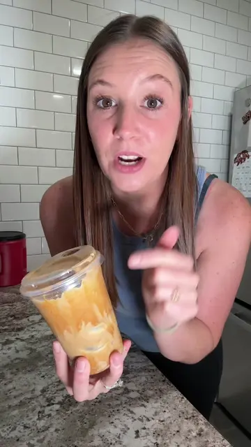 ✨PART 2- How to use Fluffy Coffee in a drink! #coffee #coffeetiktok #icedcoffee 