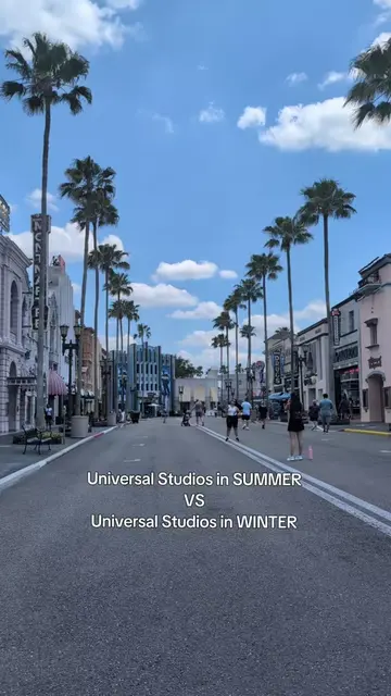 Winter time at Universal is the best season to visit #tiktokgogetawayfun #univer