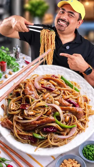 Kung Pao Chicken Pasta Recipe by Asad Memon - Food Fusion Two favorites, one del