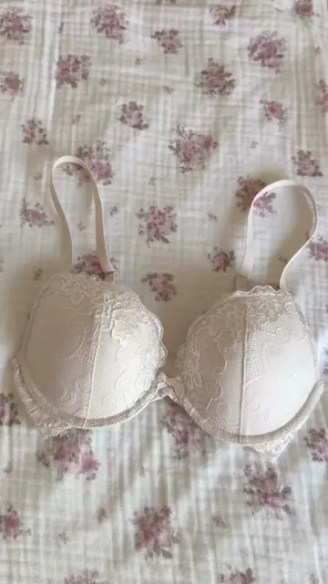 the dreamiest lace bra 🤍 i love her soso much ugh | #lacebra #pushupbra #wingsl