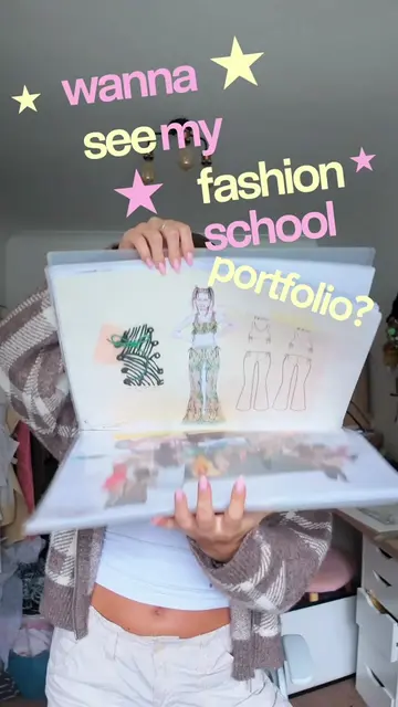 My graduate fashion design portfolio ⭐️💌🪡💓 #fashiondesign #fashionschool #ske