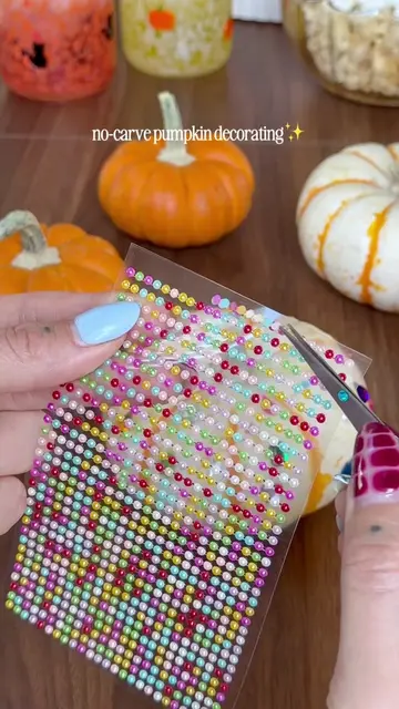 Pumpkin decorating got way cuter🤭 #founditonamazon #amazonfinds #fallideas #gem
