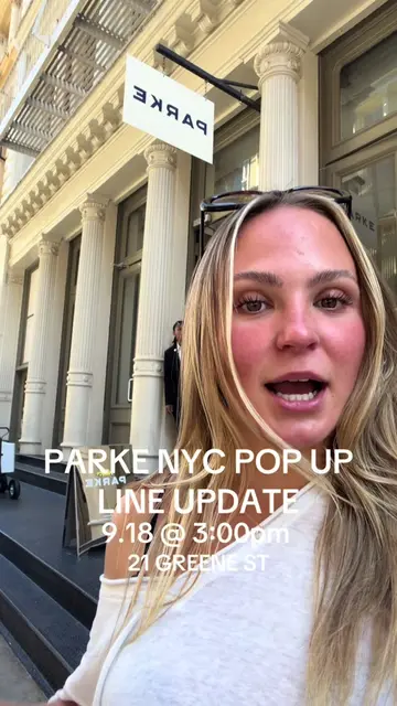 PARKE POP UP LINE UPDATE 9.18 @ 3pm!! About a 4 hour wait right now! 🍎 #nyc #po