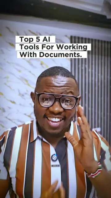 Top 5 AI tools for Working With Documents.  #eddylabs #aiexpertkenya #aiconsulta