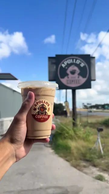 A little coffee hidden gem right off Hwy 281! ☕️🚀 We stopped by Apollo’s Coffee