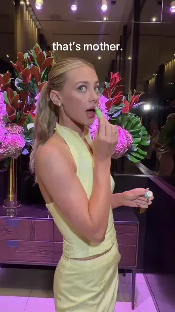 @Lili Reinhart and her Emotional Support Lip Balm against the world. 
