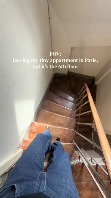 Staircase ASMR 🚪🦶🏽 #paris #parisapartment #fyp #student 