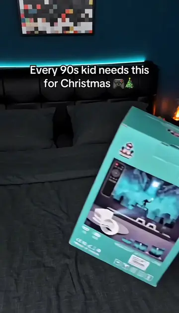 Perfect Christmas gift! 🎁 🤩 #retrogaming #retro #retrogames #projector #retroc